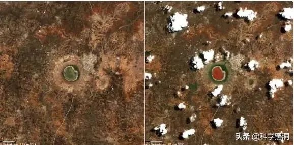 印度5万年前的陨石坑湖，一夜之间突然变红，预示了什么征兆？