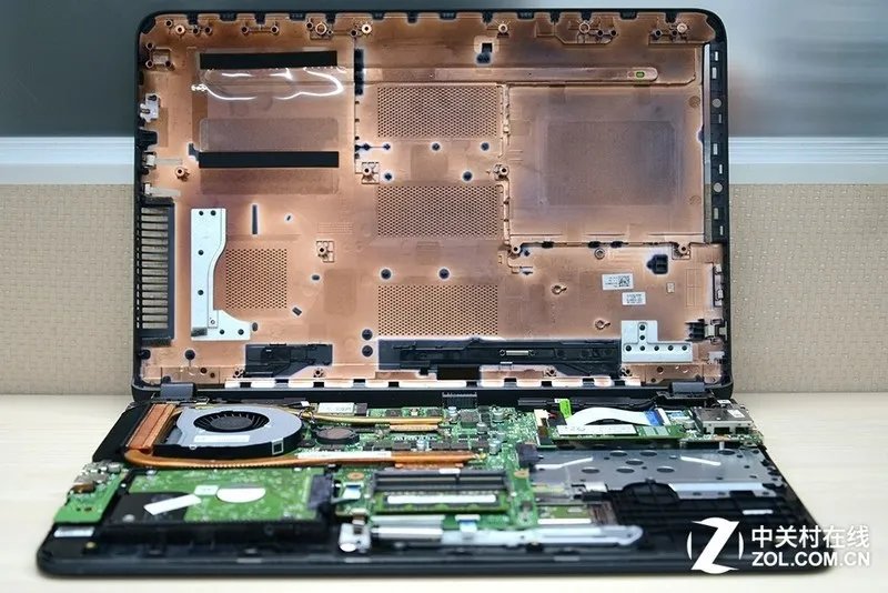 笔记本电脑构造图解，笔记本内部结构图解