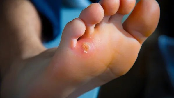 鸡眼是什么样子