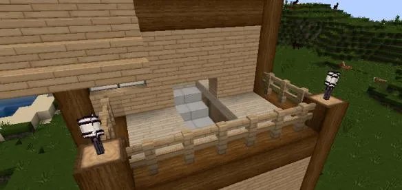 我的世界木质别墅教程 我的世界别墅设计图