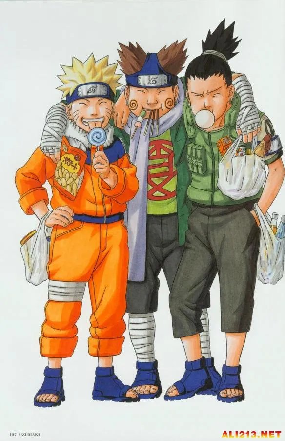 鸣人睡在纲手裆部！《火影忍者》曝光岸本新插画图集