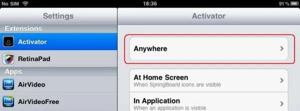 ipad屏幕上的图标突然变大要如何恢复？