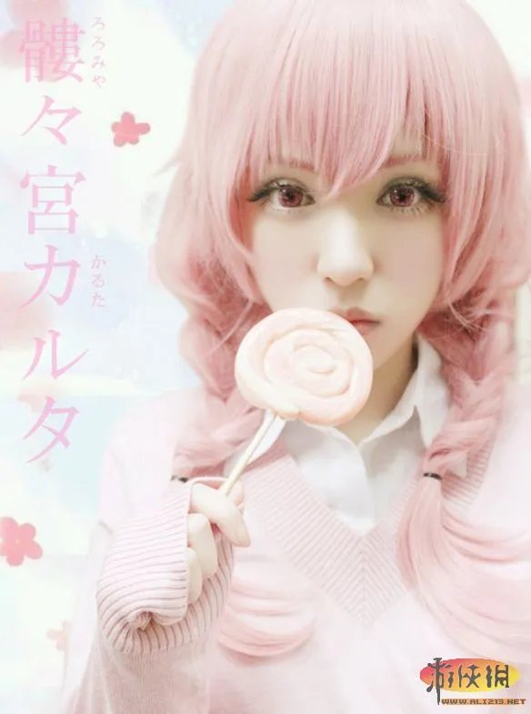 粉萌的软妹子！《妖狐X仆SS》髅髅宫歌留多COS