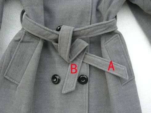 如何打大衣蝴蝶结图解