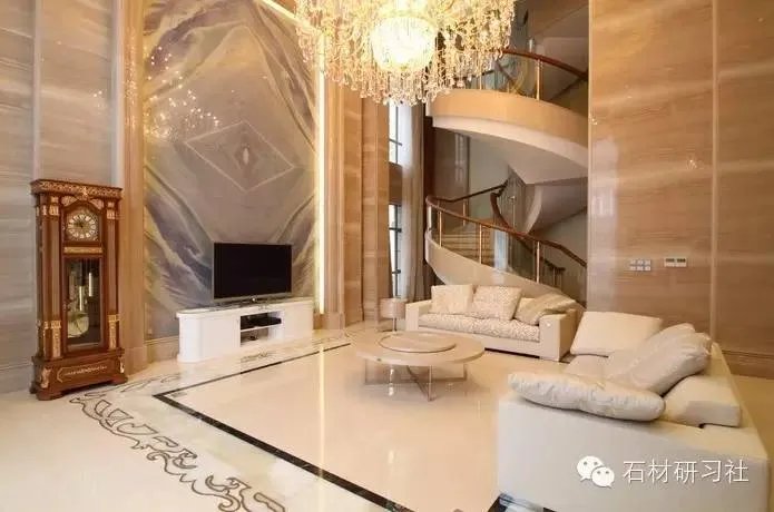 顶级别墅豪宅大理石装饰案例图