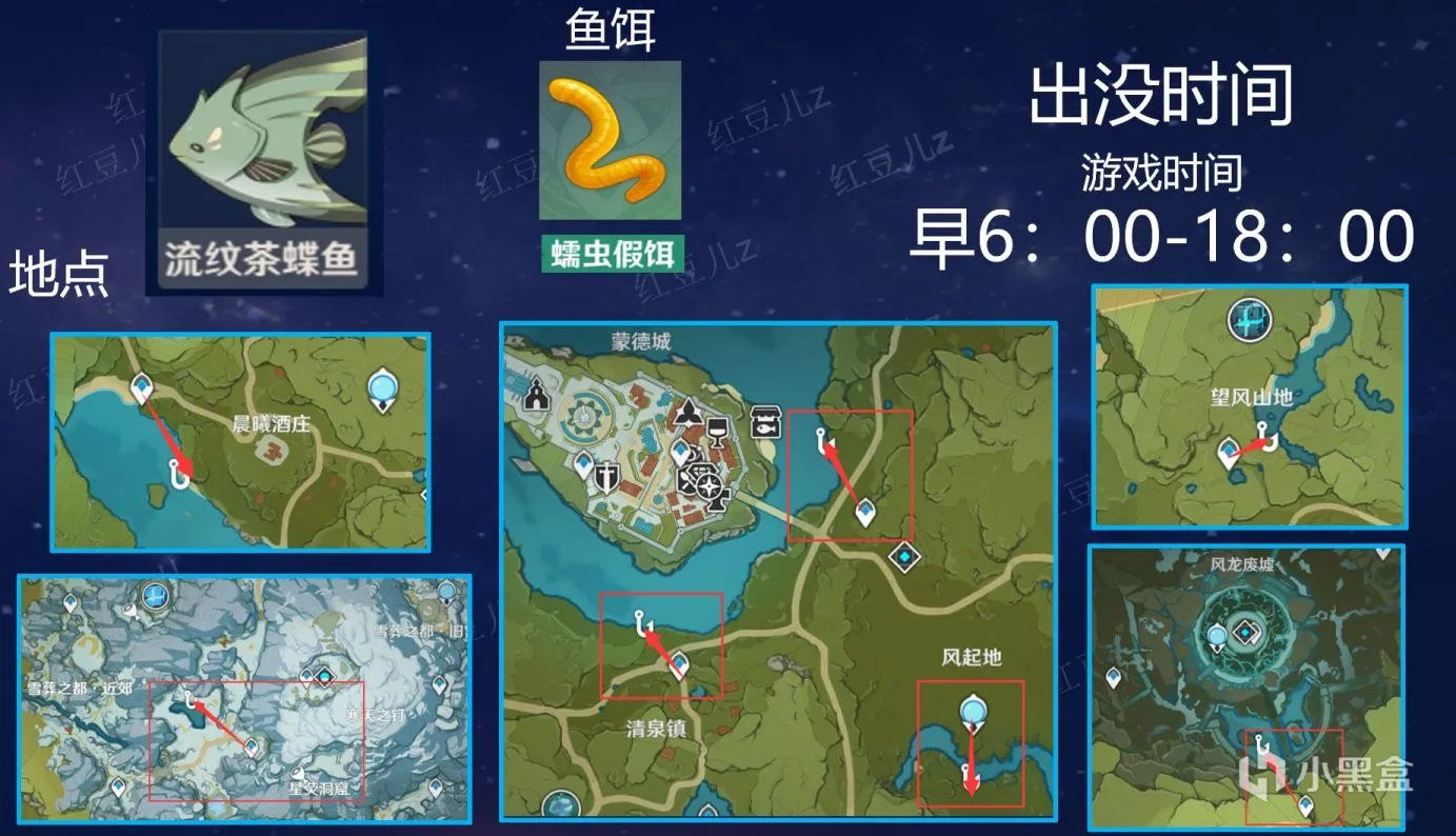 原神全鱼类钓鱼地点和刷新时间在哪看