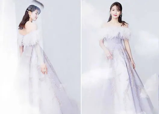 刘涛香芋紫羽毛裙怎么回事：刘涛淑女风气质完美展现