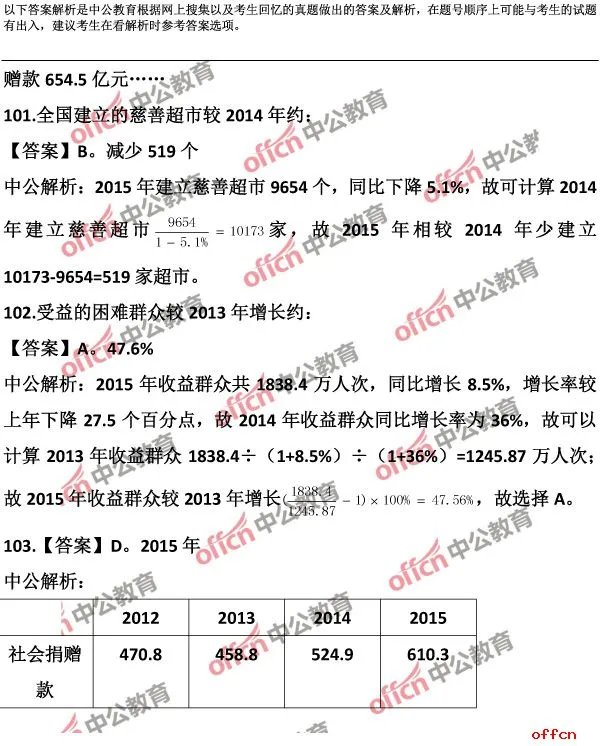 2017安徽省公务员考试行测试题答案及解析