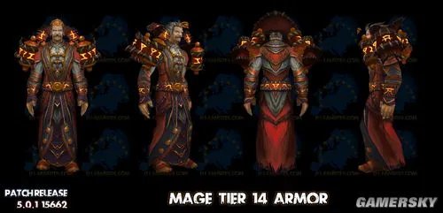 《魔兽世界：潘达利亚的迷雾(WOW：Mists of Pandaria)》5.0各职业T14套装曝光 比比谁更雷？