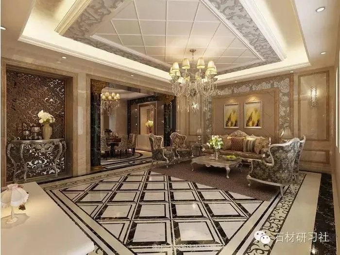 顶级别墅豪宅大理石装饰案例图