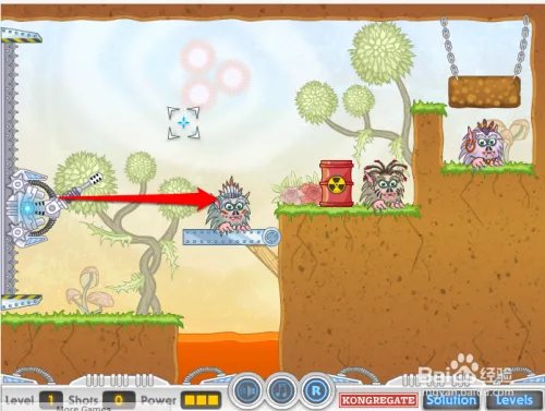 激光炮轰小怪第一关攻略（三星通关）