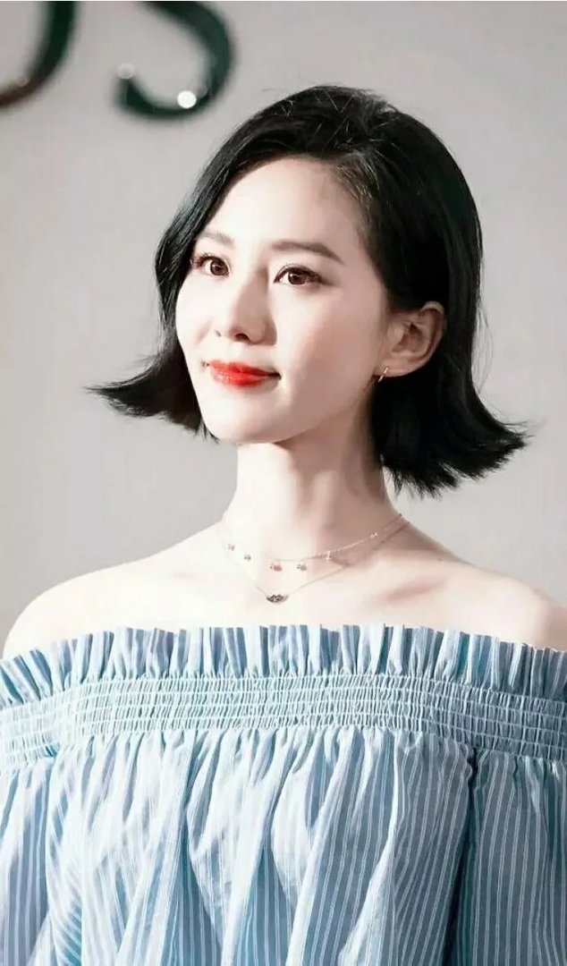 赵丽颖头发越来越短,短发适合怎样的脸型?