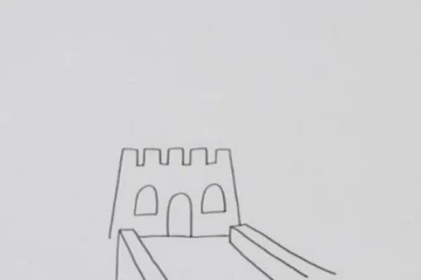 长城的画法简单又漂亮涂色