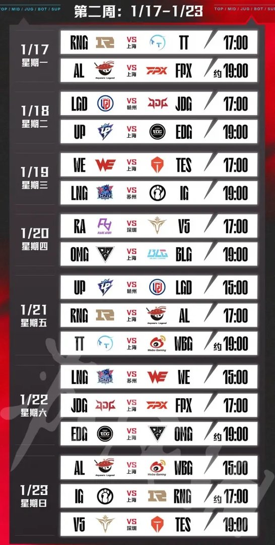 《英雄联盟》2022春季赛赛程是什么？2022春季赛赛程一览