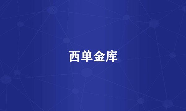 西单金库