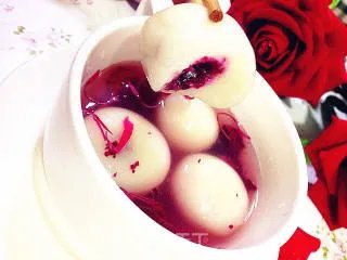 520到来之给爱一份惊喜--玫瑰花汤圆