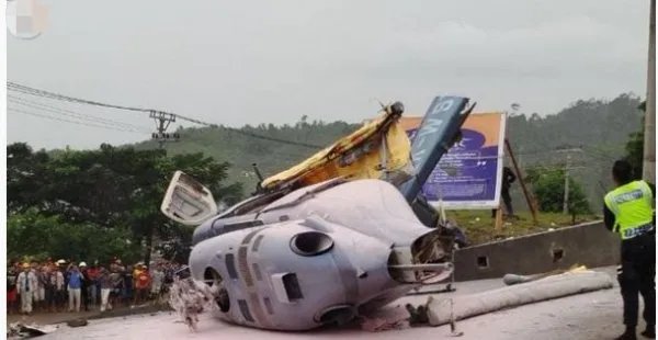 印尼直升机坠毁造成怎么样的伤亡结果?