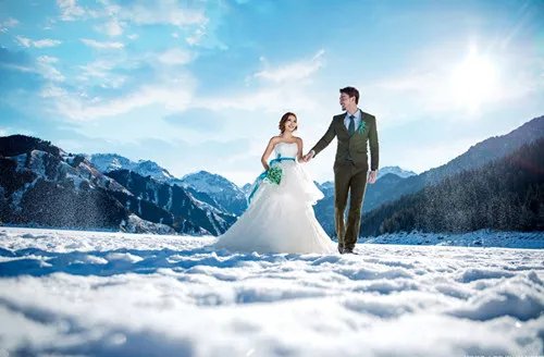 雪景婚纱照图片欣赏2017 雪景婚纱照去哪拍好