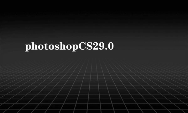 photoshopCS29.0