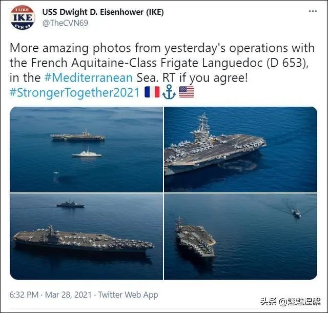 美航母因苏伊士运河堵塞滞留地中海，美国现在是不是不行了？