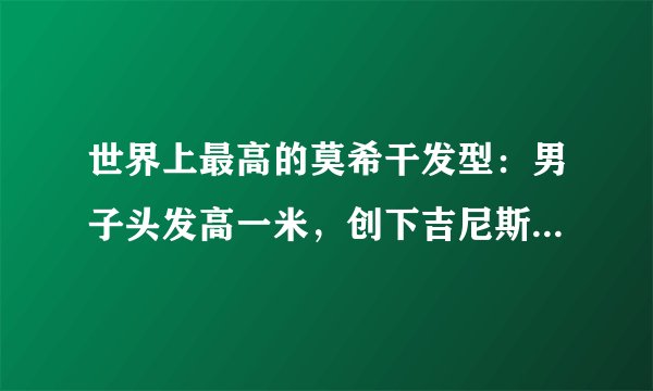 世界上最高的莫希干发型：男子头发高一米，创下吉尼斯世界纪录