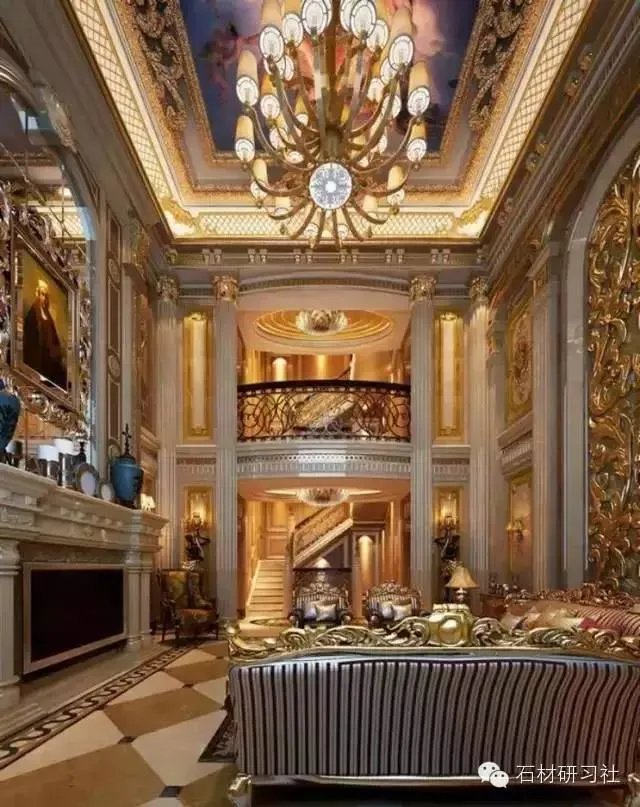 顶级别墅豪宅大理石装饰案例图