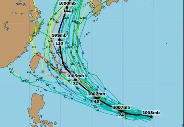 12号台风奥麦斯或将生成实时路径 未来会影响我国吗