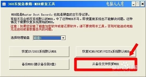 教你怎么修复MBR (附工具)