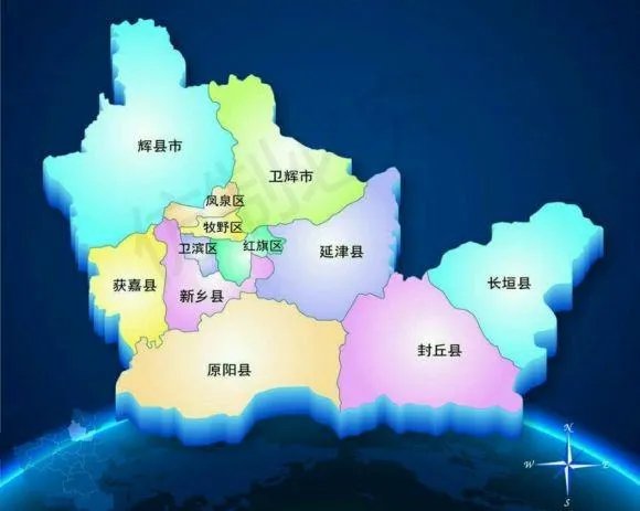 新乡市卫滨区边界