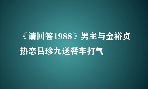 《请回答1988》男主与金裕贞热恋吕珍九送餐车打气