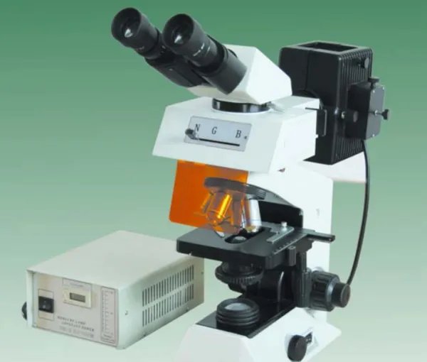 奥林巴斯荧光显微镜放大倍数是40倍，应该加多大的标尺