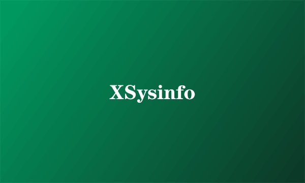 XSysinfo
