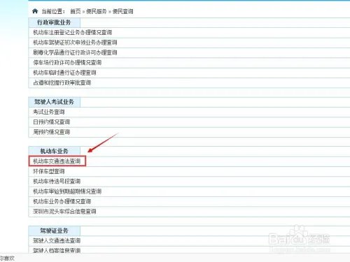 网上如何查询交通违章并交罚款？（深圳）