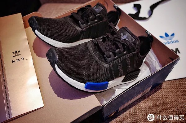 #首晒# Adidas 阿迪达斯 NMD Primeknit 东京城市蓝黑 限定跑鞋 开箱