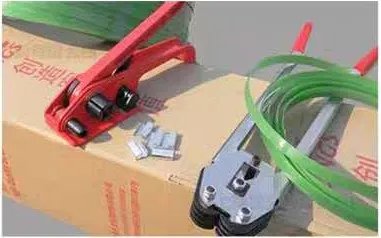 手动打包机用塑钢打包带打包货物流程详解