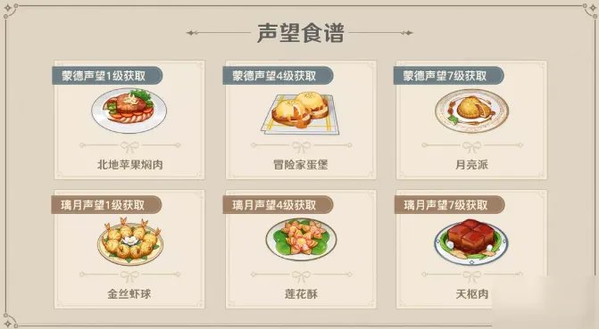 《原神》声望奖励有哪些 声望奖励一览