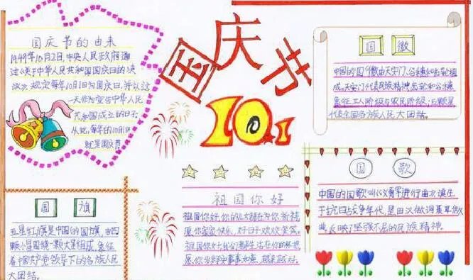 欢度国庆71周年手抄报内容