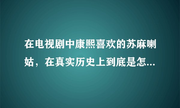在电视剧中康熙喜欢的苏麻喇姑，在真实历史上到底是怎样的存在？