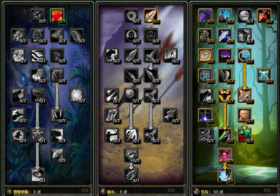 《魔兽世界》tbc生存猎人天赋怎么点