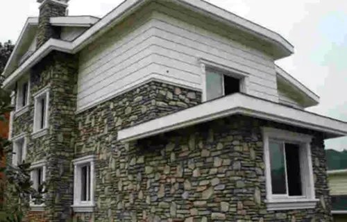 农村别墅外墙装修效果图 外墙用真石漆还是瓷砖