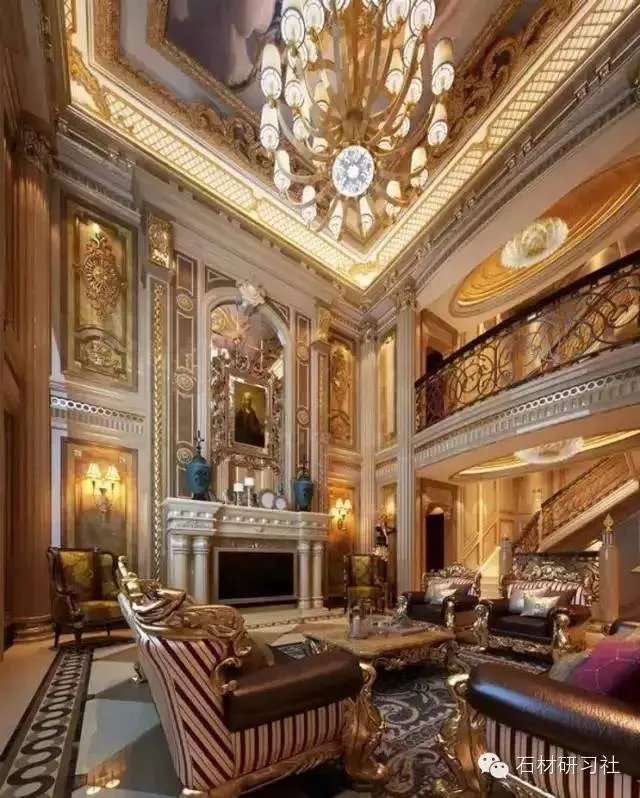 顶级别墅豪宅大理石装饰案例图