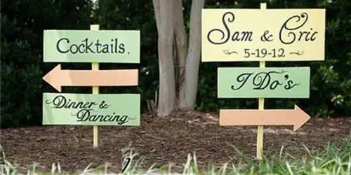 婚礼指示牌款式 婚宴指示牌怎么写