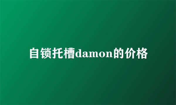 自锁托槽damon的价格