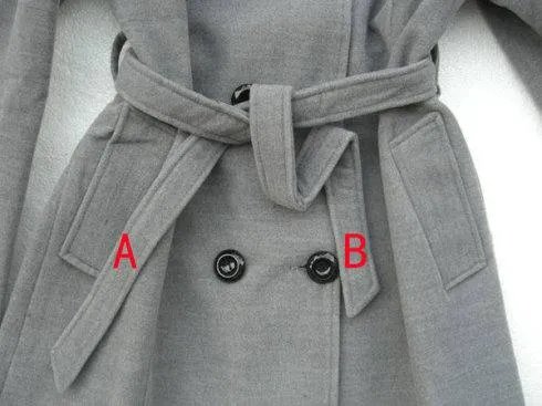 如何打大衣蝴蝶结图解