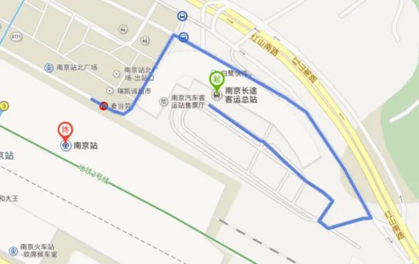 南京汽车站和南京火车站在一个地方吗？