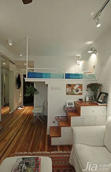 床下储藏室 35平北欧风小户型变形记