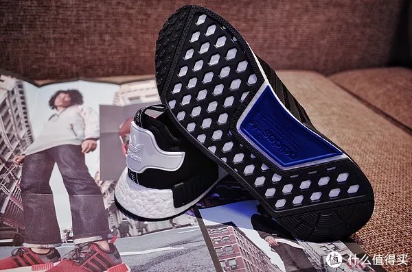 #首晒# Adidas 阿迪达斯 NMD Primeknit 东京城市蓝黑 限定跑鞋 开箱