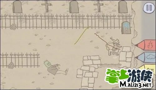 画个火柴人Draw a Stickman第七关攻略