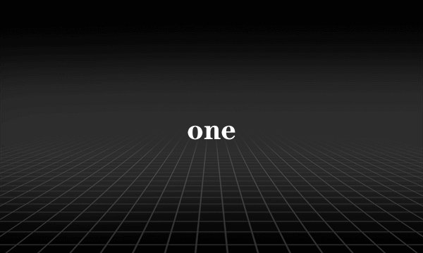 one