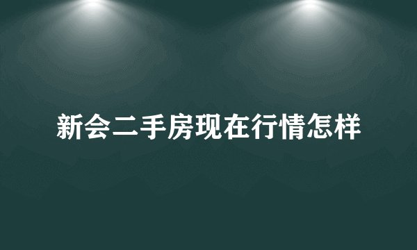 新会二手房现在行情怎样